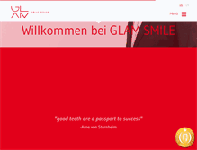 Tablet Screenshot of glam-smile.com